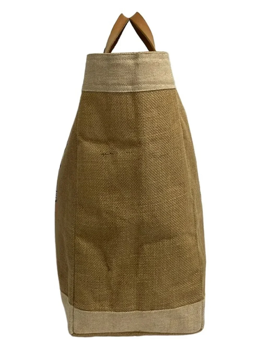 APOLIS Brown Cream Multi Hemp Leather Tote Bag